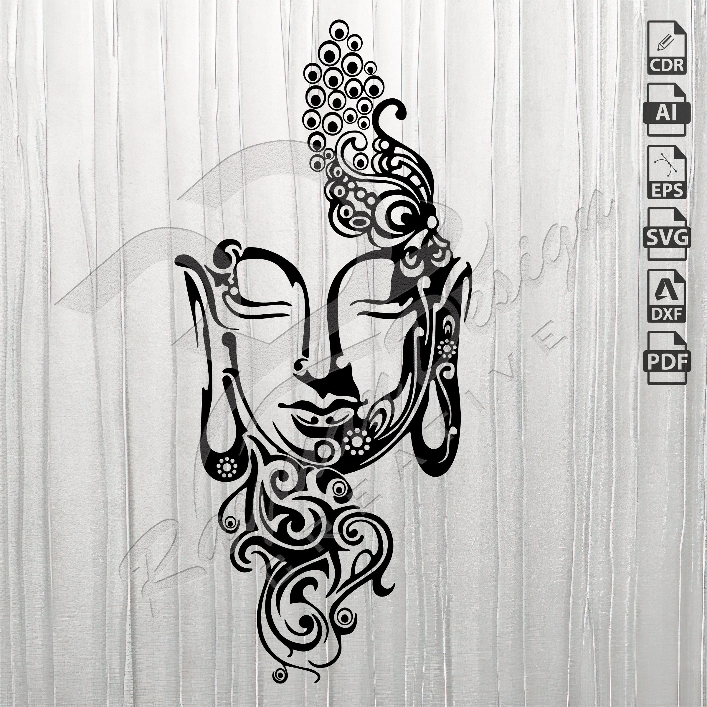 Buddha Outline Drawing