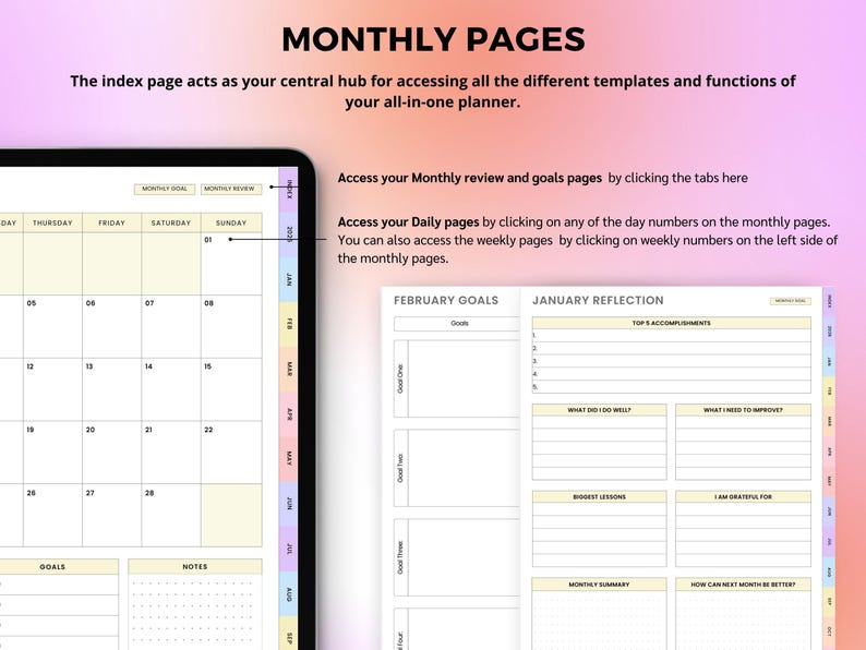 Black Girl Planner, 2026 Digital Planner, Life Planner, Daily Planner, Weekly Planner, Monthly Planner iPad, GoodNotes Notability image 5