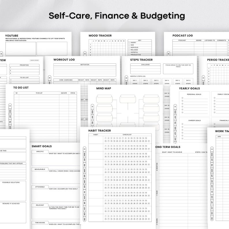 Templates for Kindle Scribe Tablets, Productivity Bundle 2026 : Meeting Notes, Notebook, Project (Hyperlinked PDF), Daily Planner 2026 image 11