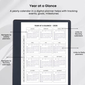 Templates for Kindle Scribe Tablets, Productivity Bundle 2026 : Meeting Notes, Notebook, Project (Hyperlinked PDF), Daily Planner 2026 image 3