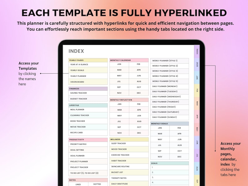 Black Girl Planner, 2026 Digital Planner, Life Planner, Daily Planner, Weekly Planner, Monthly Planner iPad, GoodNotes Notability image 2