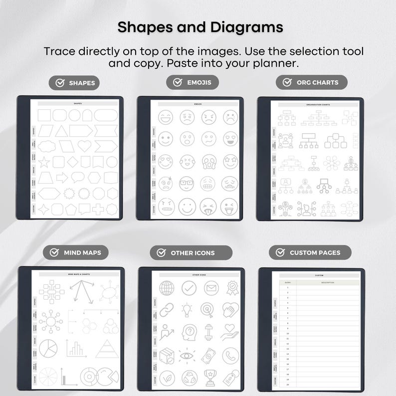 Templates for Kindle Scribe Tablets, Productivity Bundle 2026 : Meeting Notes, Notebook, Project (Hyperlinked PDF), Daily Planner 2026 image 15