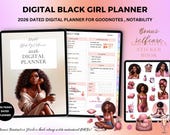 Black Girl Planner, 2026 Digital Planner, Life Planner, Daily Planner, Weekly Planner, Monthly Planner iPad, GoodNotes Notability