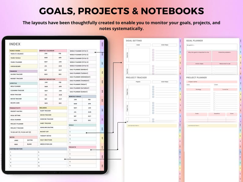 Black Girl Planner, 2026 Digital Planner, Life Planner, Daily Planner, Weekly Planner, Monthly Planner iPad, GoodNotes Notability image 6