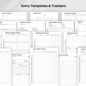 Templates for Kindle Scribe Tablets, Productivity Bundle 2026 : Meeting Notes, Notebook, Project (Hyperlinked PDF), Daily Planner 2026 image 9