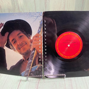 Bob Dylan Recycled album notebook, vinyl record notebook, Concert Journal, music lover gift, upcycled music notebook, classic music journal