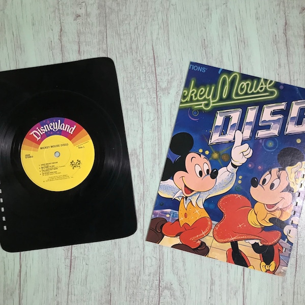 Recycled album notebook, vinyl record notebook, Record Journal, music lover gift, upcycled vinyl notebook, classic music journal, Mickey