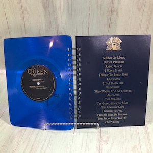 Recycled album notebook, vinyl record notebook, Concert Journal, music lover gift, upcycled vinyl, music notebook, classic music journal