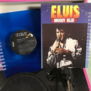 Recycled Elvis vinyl notebook, Recycled album notebook, vinyl record notebook, Record Journal, music lover gift, classic music journal