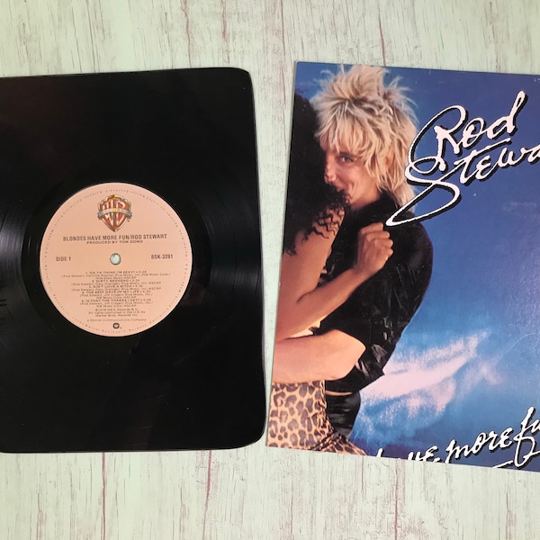 Rod Stewart Recycled album notebook, vinyl record notebook, Record Journal, music lover gift, upcycled vinyl, classic music journal