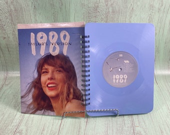 Diario de discos de vinilo reciclados: cuaderno para amantes de la música