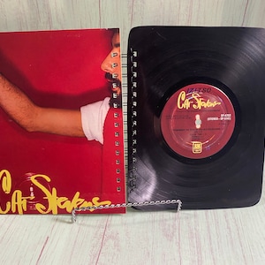 Cat Stevens vinyl notebook, Recycled album notebook, vinyl record notebook, Concert Journal, music lover gift, classic music journal