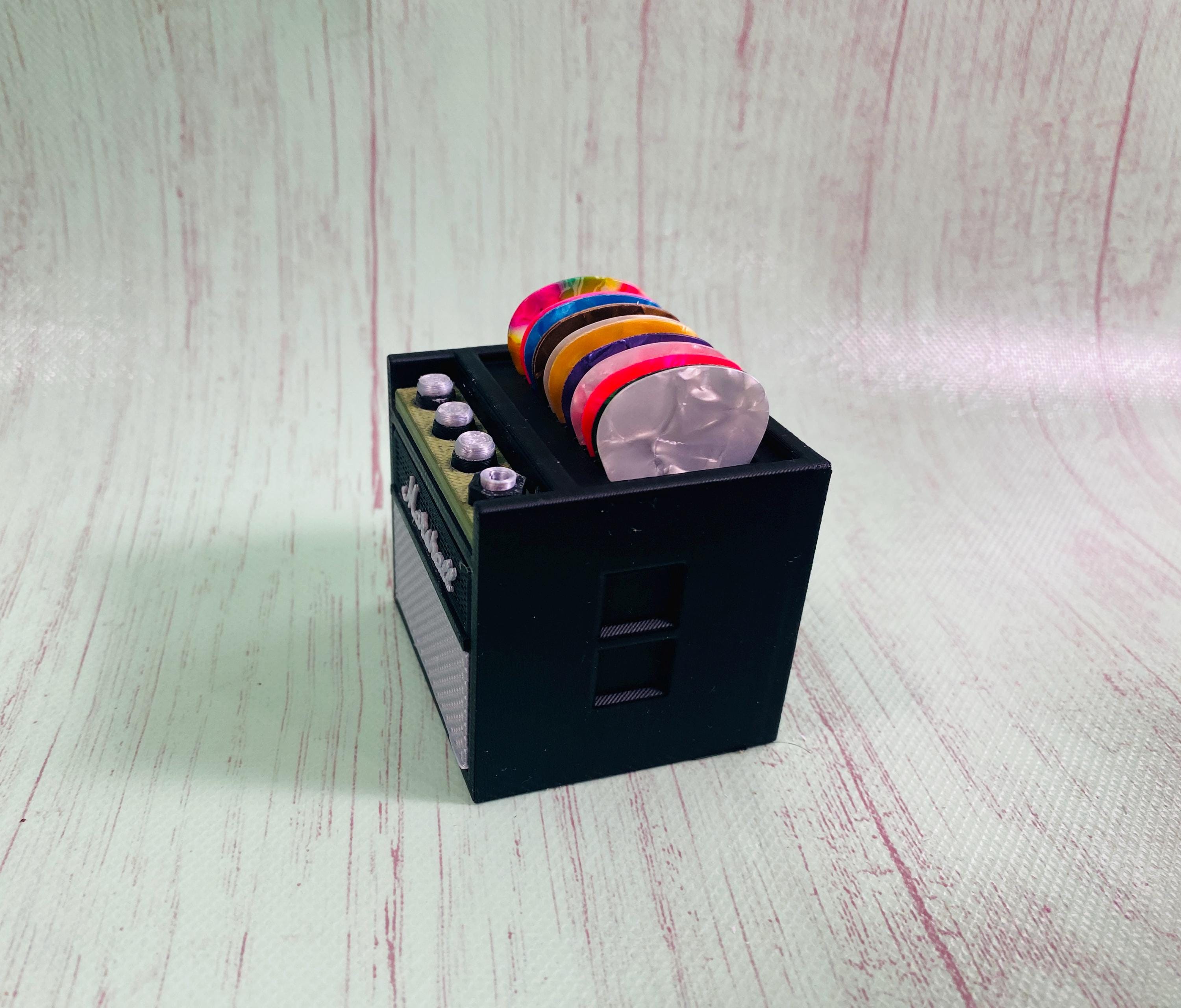 Porta Plettri Chitarra Stampa 3D - Custodia A Forma Di Amplificatore Per Musicisti
