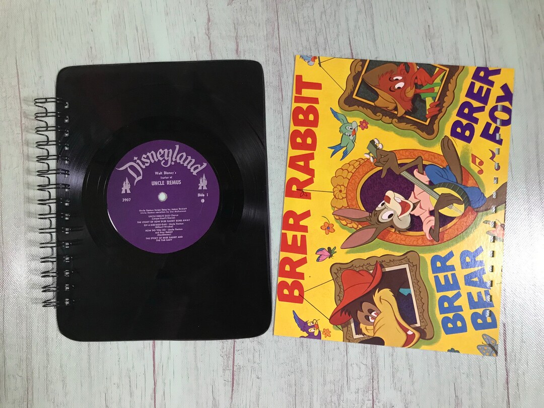 Brer Rabbit Recycled album notebook, vinyl record notebook, Record ...