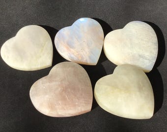 Blue Moonstone Heart