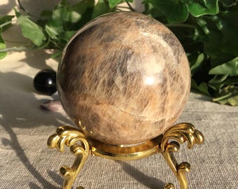 Zwarte Maansteen Bol