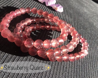 Strawberry Quartz Bracelet