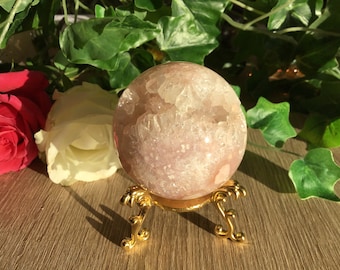 Pink Amethyst Druzy Sphere