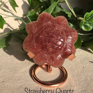 Strawberry Quartz Flower