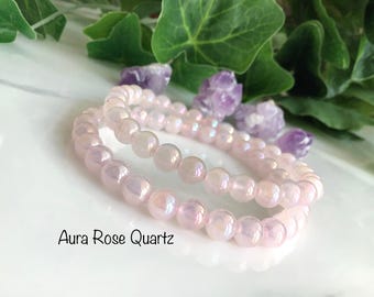 Aura Rose Quartz Bracelet