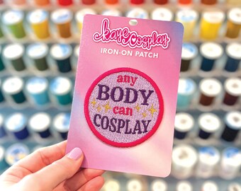 Embroidered Cosplay Patch – Holographic Iron-On Accessory
