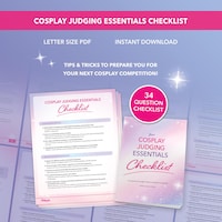 Printable PDF Cosplay Planner - Instant Download - Etsy
