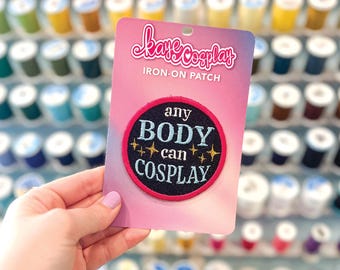 Embroidered Cosplay Patch – Body Positive Iron-On Accessory