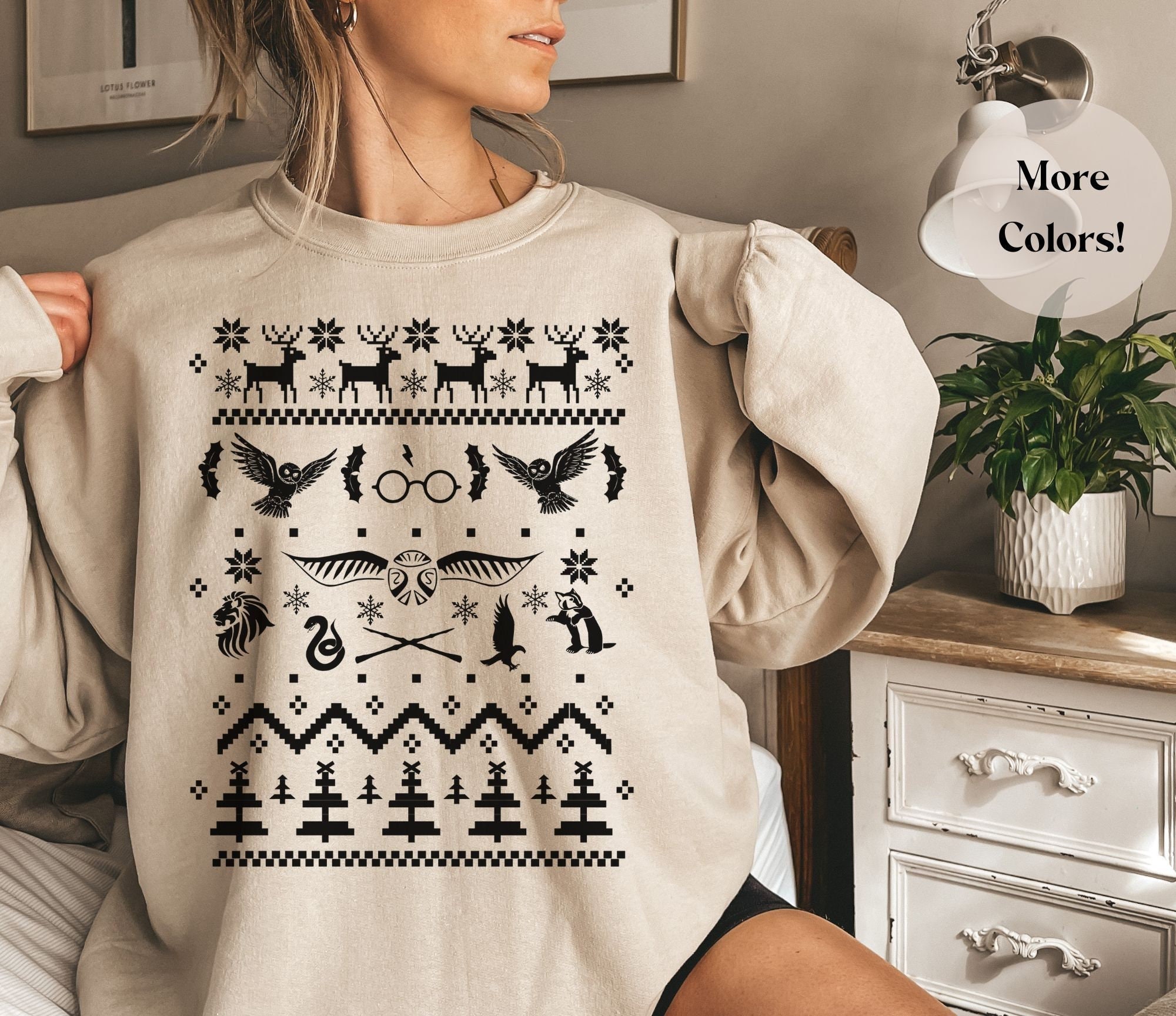 Discover Christmas Magical Wizard Castle Unisex Crewneck Sweatshirt
