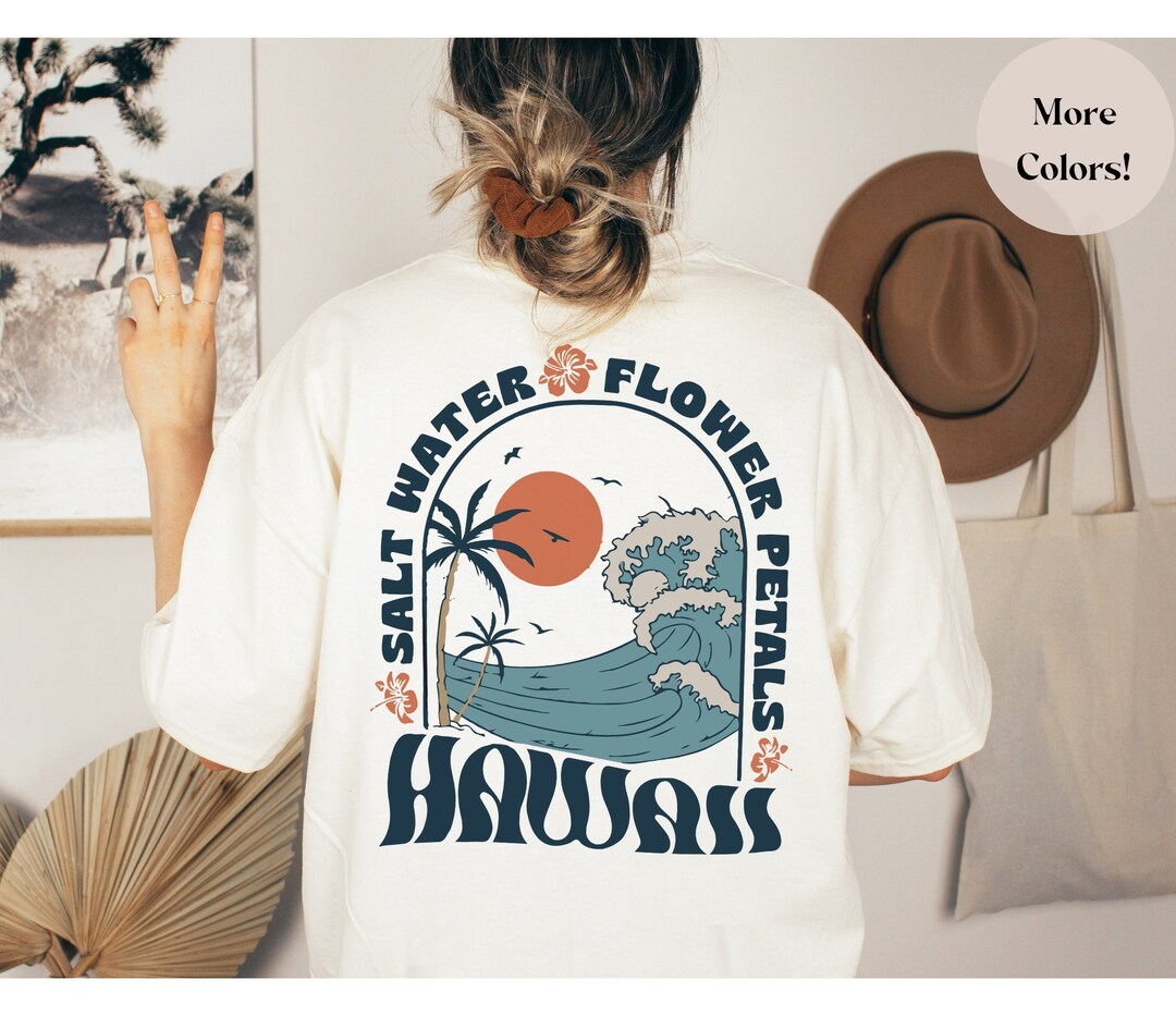 Hawaii Retro Shirt Coconut Girl Hawaii Shirt Ocean Beach T Etsy