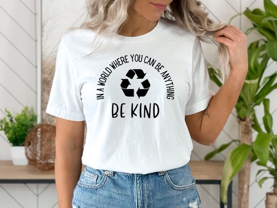 Riciclare Camicia Da Uomo Su Donna Sii Gentile Riciclare Maglietta Fatta A  Mano, Camicia Carina