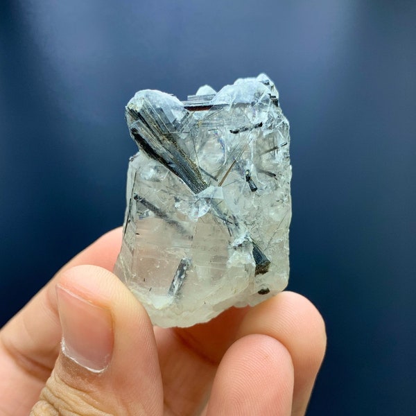 Tourmaline Schrol With Quartz Combined Specimen natural , Tourmaline Crystal , Rare , from Skardu mine 47.87 grams