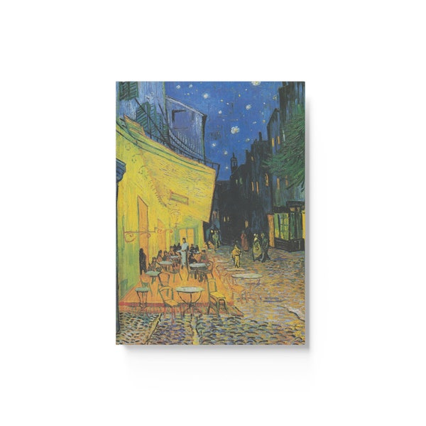 Van Gogh Cafe Terrace at Night Hardback Notebook Journal Sketchbook - Art Impressionism Painting Stationery