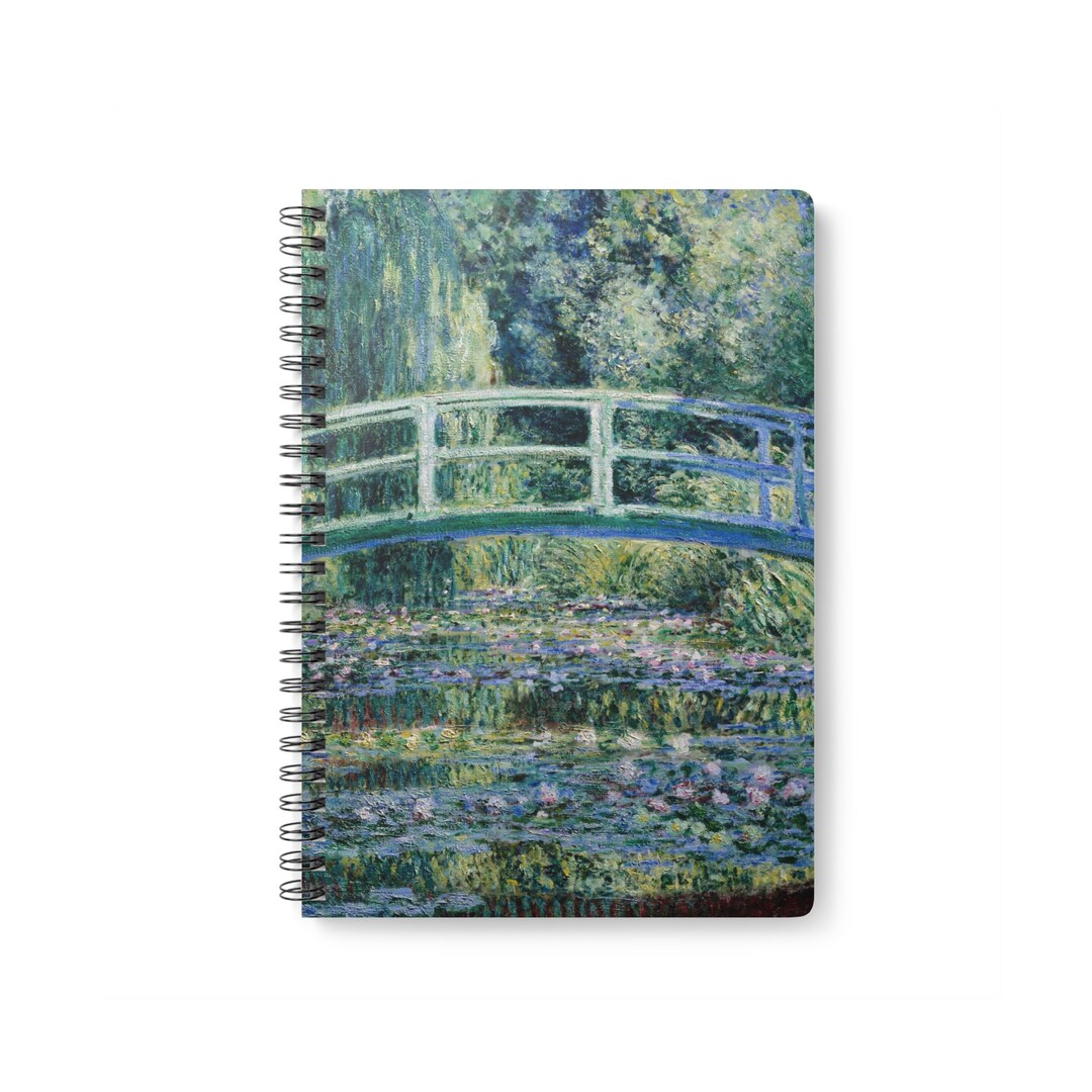 Monet Water Lilies and Japanese Bridge Notebook Journal A5 - Art ...