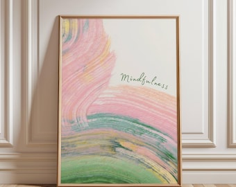 Self-Love Poster | Minimalist Wall Art for Home, Office, Yoga Studio | For Mindfulness Fans