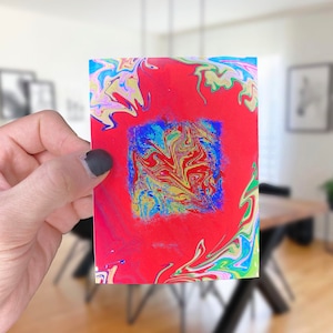 Trippy Sticker Hintergrund, Bunte Sticker Hintergrund, Psychedelische Sticker Hintergrund, Melting Sticker Hintergrund, Rot Blau Grün Sticker