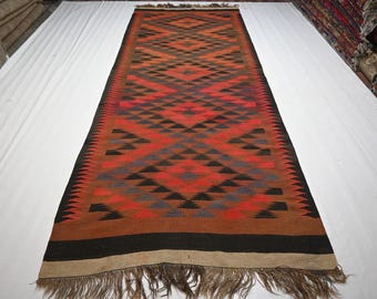 6x15 ヴィンテージ テラコッタ ラグ 1900 アンティーク トルクメン