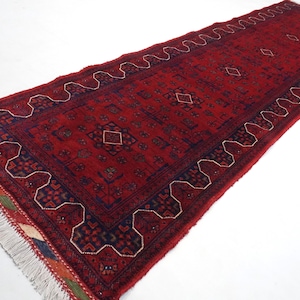 10 ft Runner Afghan Bukhara Rug 85x300 cm Stunning Khal Muhammadi Runner Rug/ Oriental Turkmen Rug/ Hallway Runner Kitchen Runner Office Rug