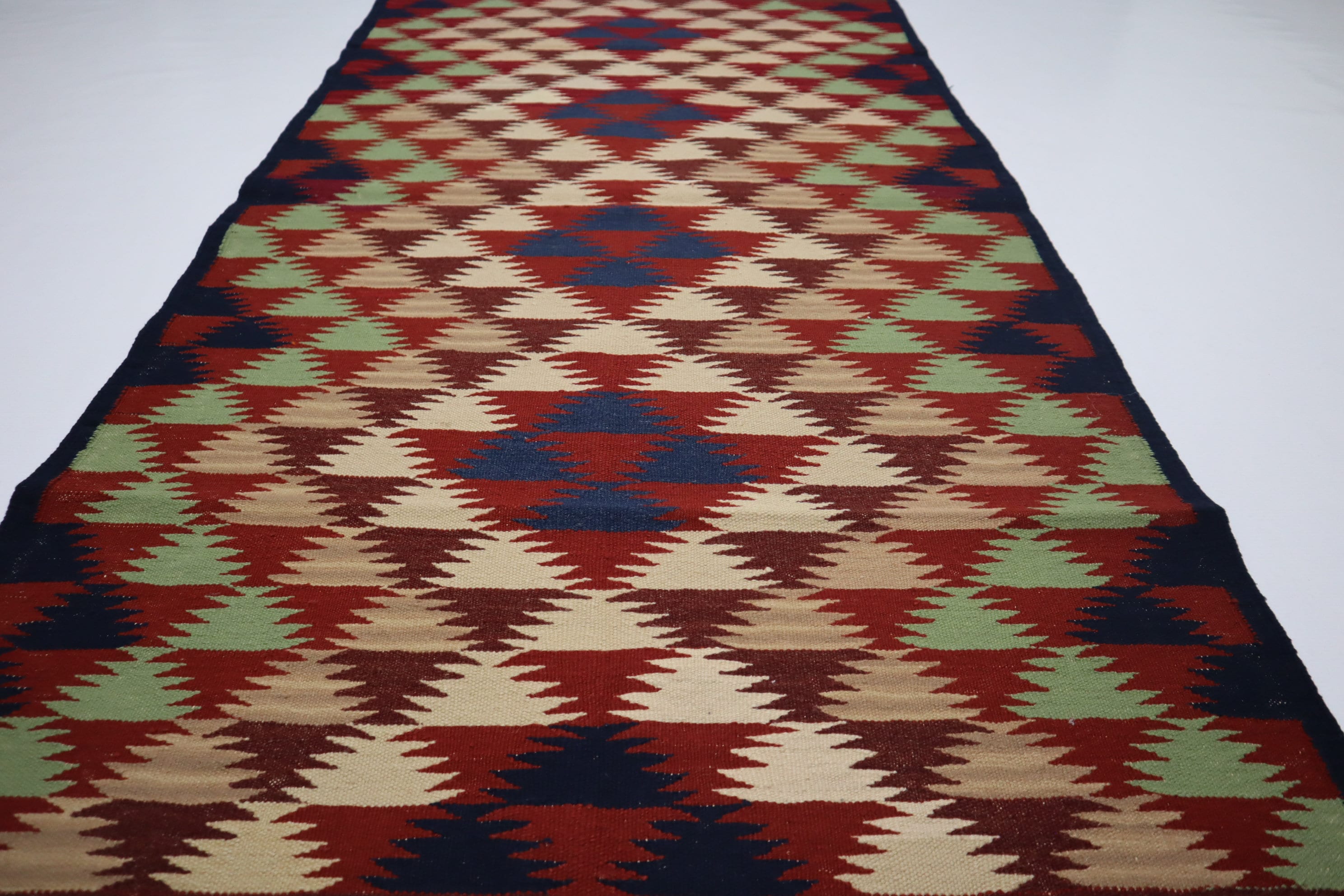 3'2x6'4 フィート アフガニスタン キリム ラグ/マルチカラー ラグ/南