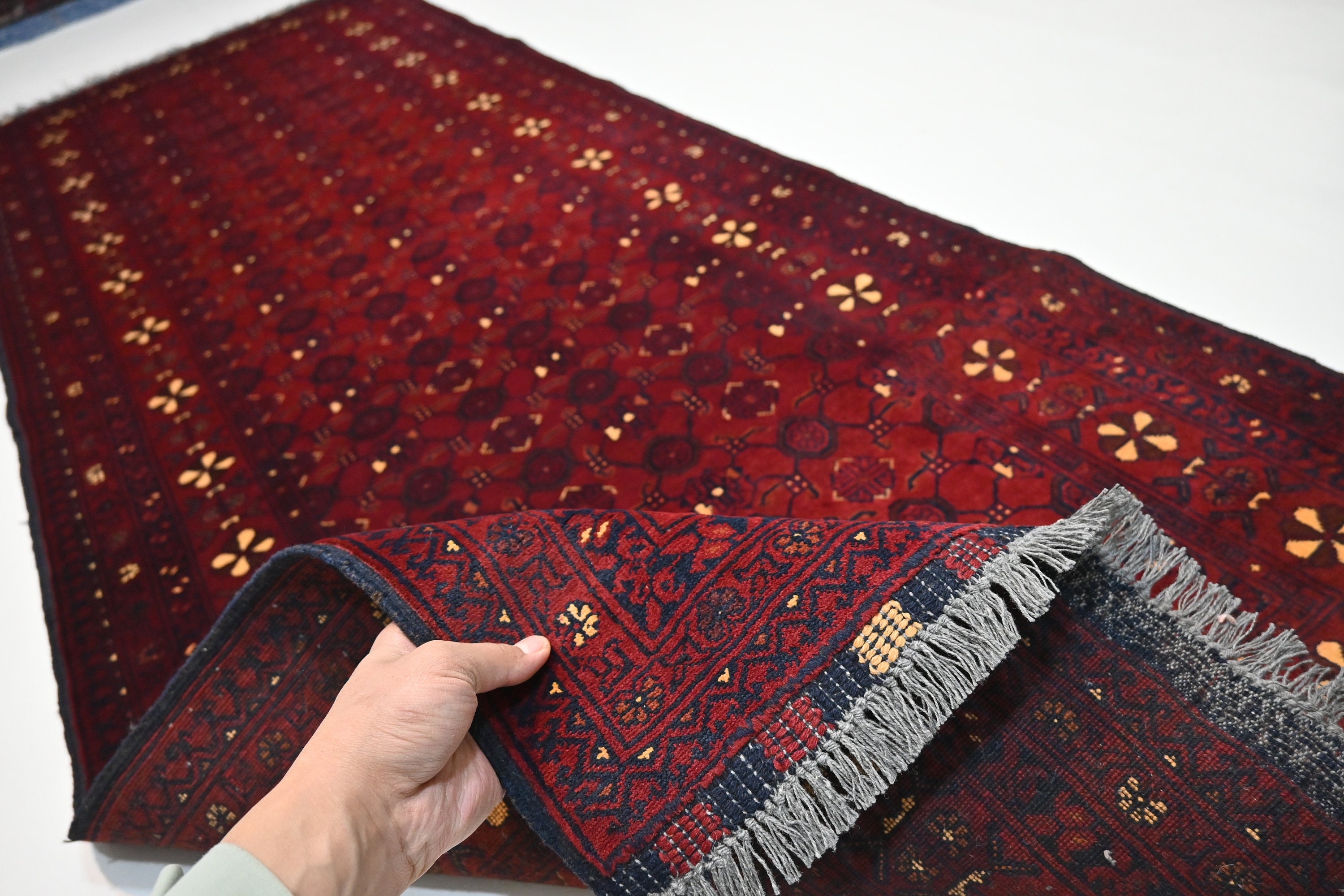 3x9 アフガニスタンヴィンテージランナーラグ/バシリデザイン