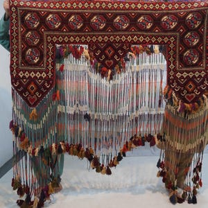 Antique Wall-hanging Jalar Rug/ 100% Handmade Old Turkmen famous Jalar Rug 5'8x6'4 Wall decor Rug/ Tribal Rug Oriental Rug 1940s Vintage Rug