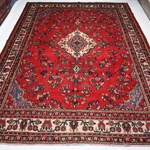 9x12 Large Turkish Heriz rug/ Vintage Handmade Wool rug/ Oriental Caucasian Area Rug/ Turkmen Tribal Area Rug/ Living Room rug/ Bedroom Rug
