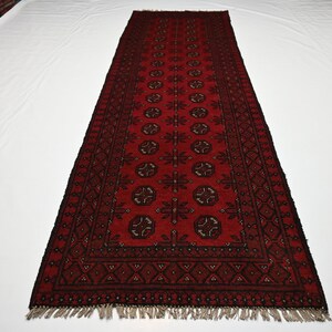 2'9x9'2 Ft Afghan Vintage Mowri Rug/ Handmade Wool Rug/ Turkmen Tekke ...