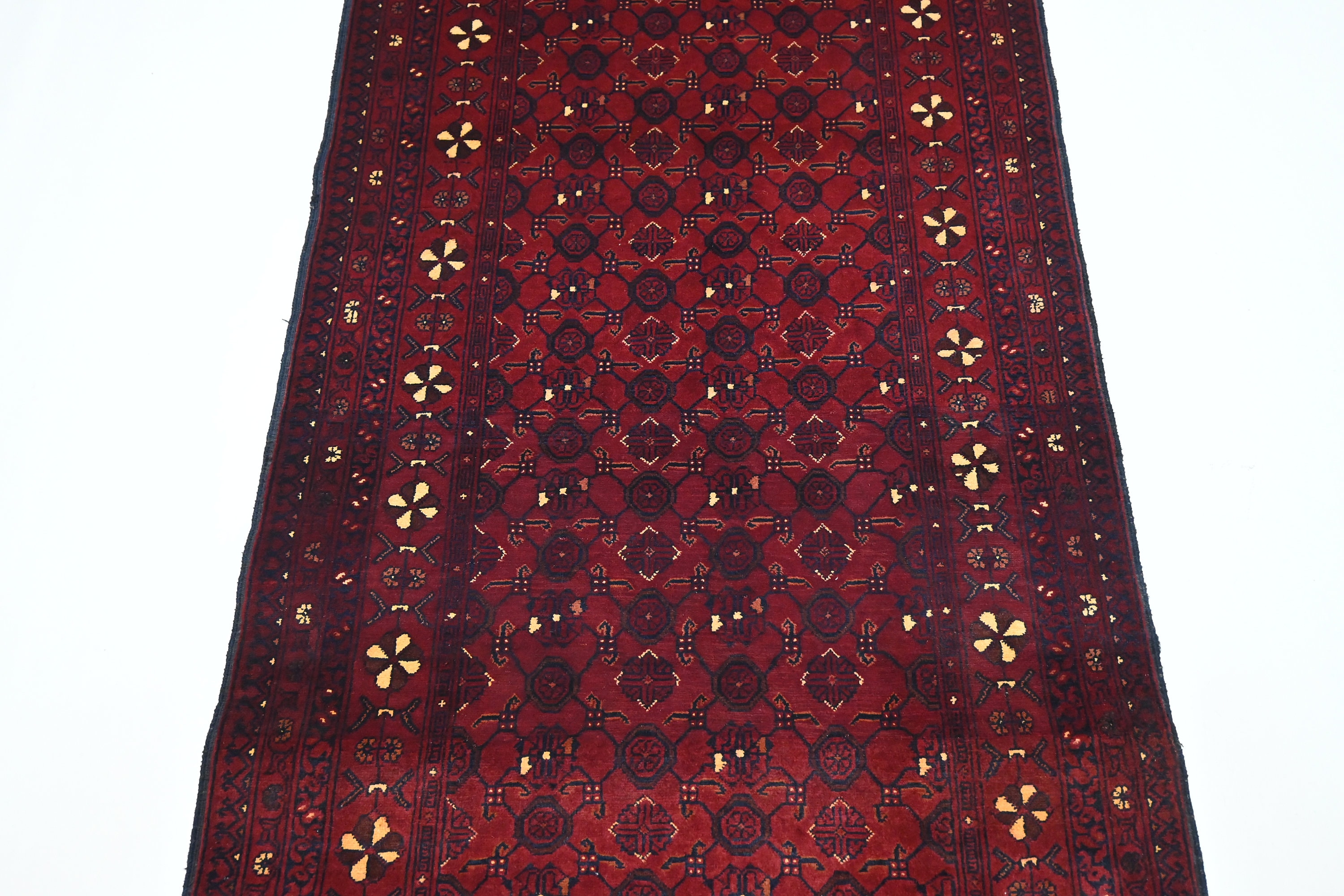 3x9 アフガニスタンヴィンテージランナーラグ/バシリデザイン