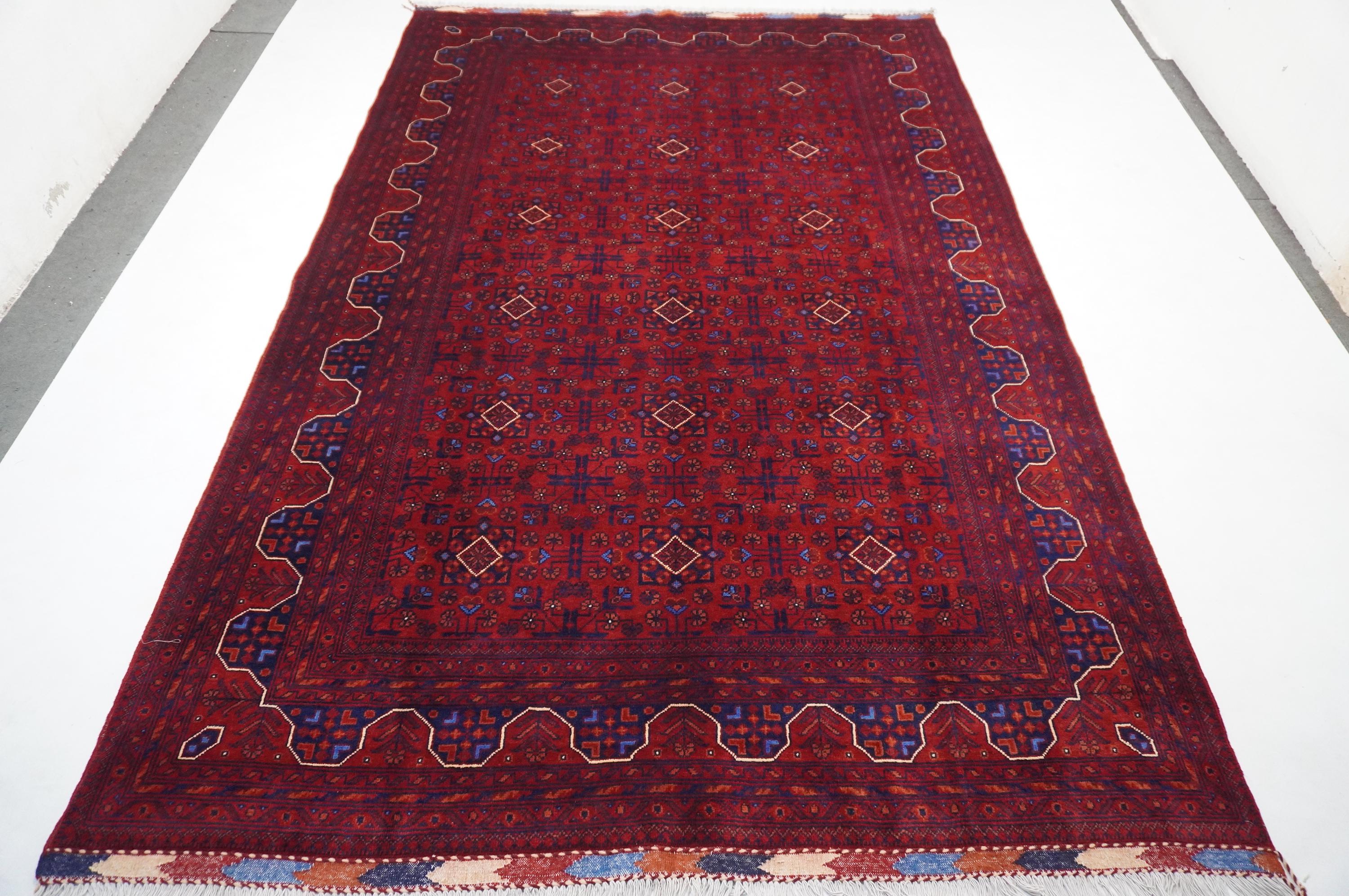 ✦Vintage Afghan Rug✦　190cm×98cm　ペルシャ絨毯 ✦Vintage Afghan Rug✦ 190cm×98cm ペルシャ絨毯