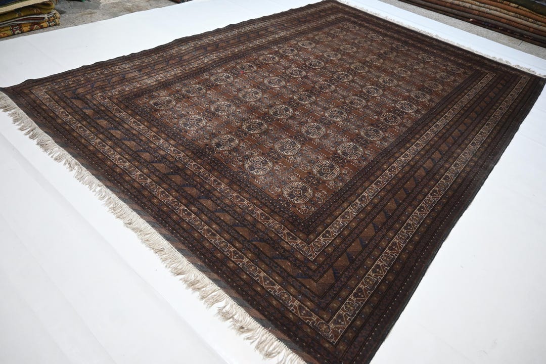 Waziri Rug 1920s Antique 7x10 Turkmen Famous Waziri Rug/ Afghan Hand Knotted Wool ...