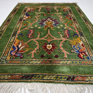 100x120 Kilt Bijdar Teppich / Afghan Teppich / Sultani Serapi Design Handgefertigter Wollteppich / Teppich / Wollteppich / Schlafzimmer Wohnzimmer / Orientalischer Teppich