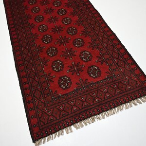 2'9x9'2 Ft Afghan Vintage Mowri Rug/ Handmade Wool Rug/ Turkmen Tekke ...