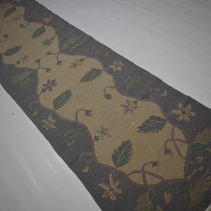 2 x 8 ft löparmatta/ Beige afghansk flatvävd Kilimmatta/ Turkmensk handgjord ullmatta/ 70 x 250 cm Vegetabiliska färgämnen Matta/ Turkmensk matta/Löpare i korridoren bild 5
