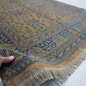 5x7 Terracotta rug/ Afghan Vintage Bukhara Rug/ Handmade Wool rug/ Turkmen Tribal Fine Area Rug/ Living Room Rug/ Oriental Rug/ Bedroom Rug