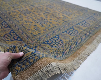 5x7 テラコッタラグ、アフガニスタンヴィンテージブハララグ